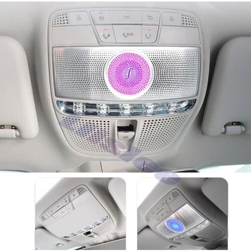 Car Atmosphere LED Roof High Frequency Speaker Ambient Light For Mercedes Benz C MB W205 GLC X253 C253 Color Changed Control