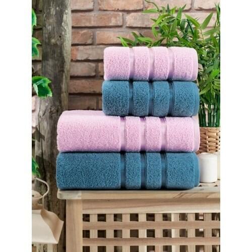 Teksmoda 4'lü Bathroom Set/powder-Denim Blue