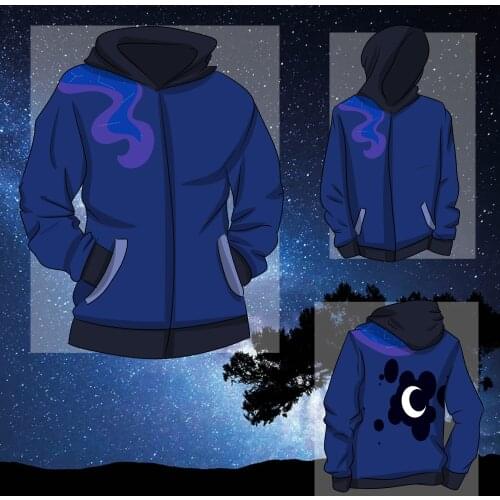 2021 new hoodie natural night starry sky 3D printed mens Zip Up hoodie Harajuku street casual wear unisex casual sportswear