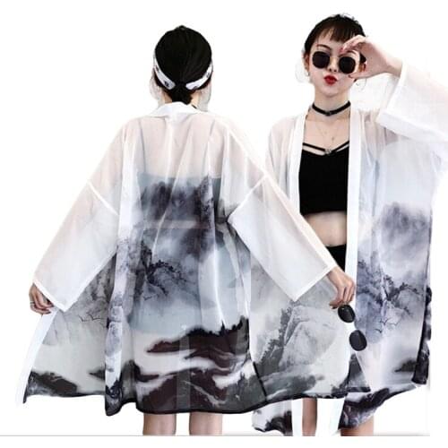 Japanese outfits kimono cardigan women yukata female Chinese kimono harajuku kawaii clothing blouse shirt haori obi