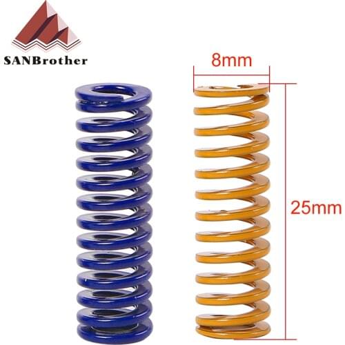 3D Printer Parts Spring For Heated bed MK3 CR-10 hotbed Imported Length 25mm OD 8mm ID 4mm For 3D Printer