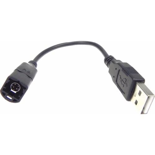 10pcs Volkswagen Bora Sagitar Magotan Touran Octavia Jing Rui LaVida U disk USB conversion cable Mother to USB 20