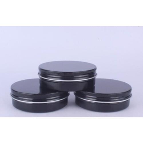 100g Red Black Empty Aluminum Can Container Metal Storage Tin Jars With Inner Liners For Cotton Coil And Candle SN3621