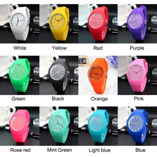 2019 New Fashion Classic Silicone Women Watch simple style wrist watch Silicone Rubber casual dress Girl Relogio masculino clock