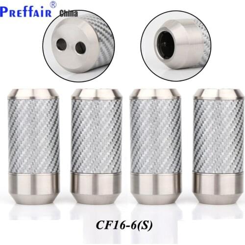 Preffair Carbon fiber Speaker Cable Audio Cable Wire Pants Boot Y splitter 1 to 2 Speaker cable boot 16mm to 9mm 4pcs