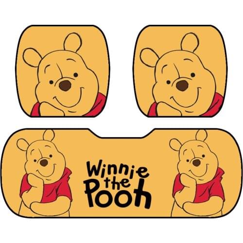 AIMAAO Car cushion seat covers soft Wool fabric cartoon bear printing Auto interior accessories for truck SUV pickup