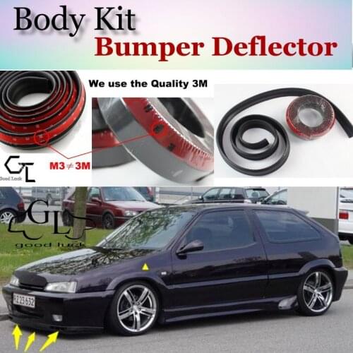 Bumper Lip Deflector Lips For Citroen ZX Front Spoiler Skirt For Car Lip Fans to Car Tuning View / Body Kit / Strip