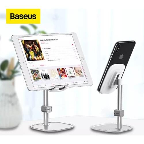 Baseus Upgrade Adjustable Phone Holder No Slip Stable Desk Mobile Phone Stand For iPhone 12 11 XR Samsung Xiaomi Huawei Tablet