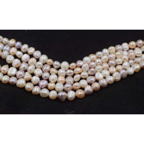 Freshwater pearl baroque 8-9mm white pink purple FPPJ wholesale beads nature loose beads for DIY jewelry