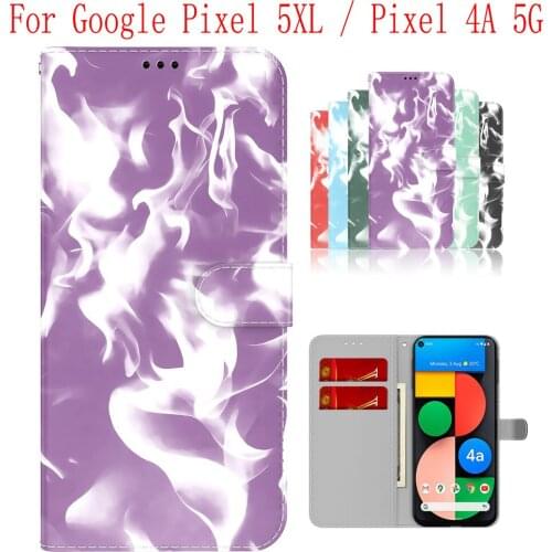 Sunjolly Case for Google Pixel 5XL Pixel 4A 5G Wallet Stand Flip PU Phone Case Cover coque capa Case Cover