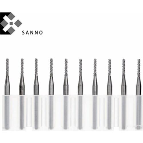 PCB micro core teeth end mill blade diameter 0.3mm-1.8mm cnc engraving machine tools, roughing milling cutter for carving