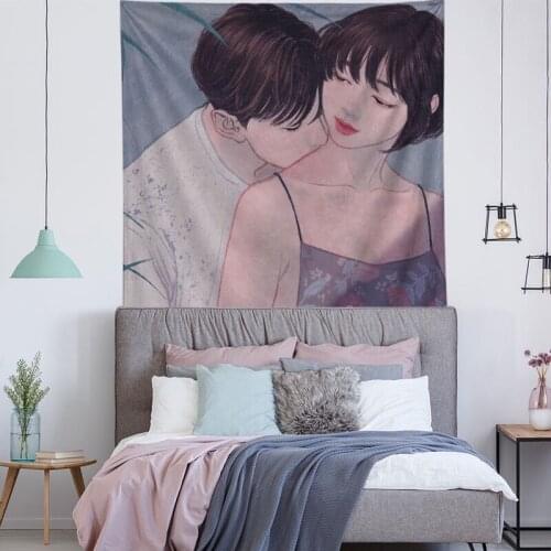 Nordic Style Colorful Wall Tapestry Hanging Decor for Girls Dorm Roon INS Trippy Tapestry Sexy Women Wall Prints Tapiz Pared