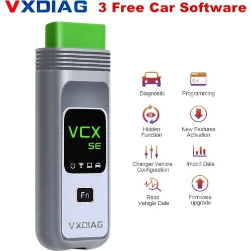 VXDIAG VCX SE NANO PRO OBD2 Diagnostic Tool with 3 Free Car Authorization for GM/FORD/MAZDA/VW/AUDI/HONDA/TOYOTA/JLR/Subaru