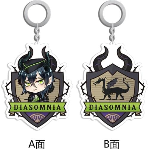 Game Twisted Wonderland Malleus Draconia Leona Kingscholar Double-Side Acrylic Toys Keychains Gifts