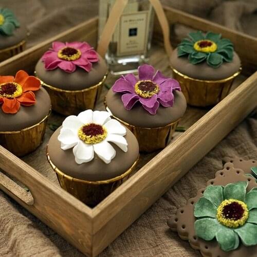 Simulation Flower Cup Cake Dessert Table Model Prop Simulation Cup Cake Dessert Party Artificial Food Decorations