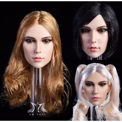 Collection 1/6 Scale European Beauty SHA Head Sculpt Carved Model Accessory for 12inch PHICEN New Suntan Body DIY