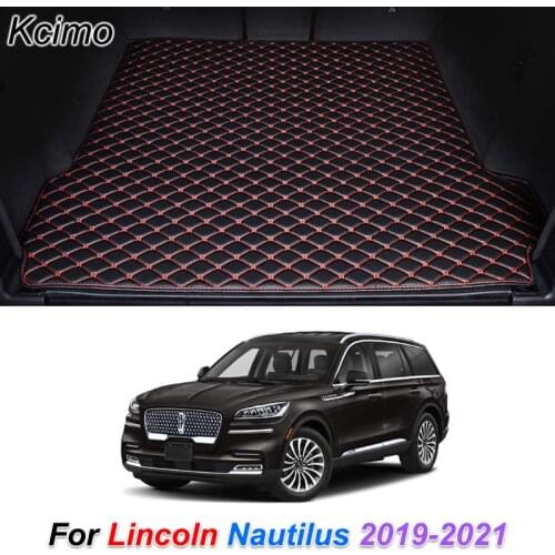 Leather Car Trunk Mat for Lincoln Nautilus 2019 2020 2021 Cargo Liner Trunk Floor Pad Carpet Car Accessories