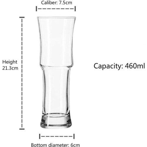 Creative 300-500ml Slub Beer Mug Conical Hurricane Cocktail Multi-Purpose Bar Family Juices Cold Drink Long Drink Cup Wine Glass