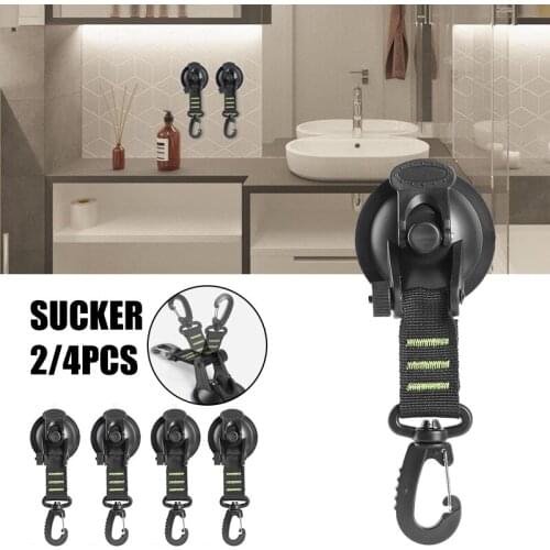 Tent Suction Cup Hook ABS Reusable Portable Fixing Buckle for Camping Outdoor Car Window Glass Awning Windshield SP99