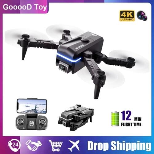 2021 KK1 Mini Drone 4K Hd Camera Rc Quadcopter Dron Wifi Fpv One-Key Automatic Return Helicopter Drones Dron Quadrocopter Toy