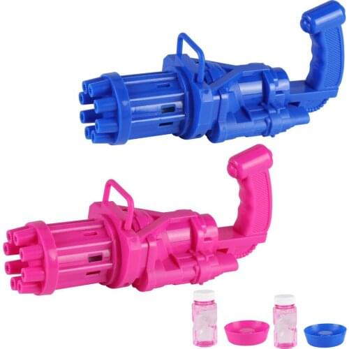Bubble Machine Fan 2-in-1 Gatling Bubble Gun Bubble Maker Interactive Toy Summer Childrens Toy Wedding Supplies For Kids Adults