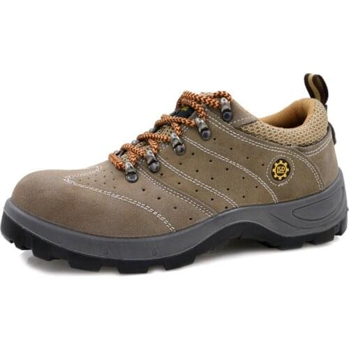Men Safety Shoes Steel Cap Toe Work Boots Work Safety Shoes Male Safety Ankle Boots Workshop Security Shoes for Men
