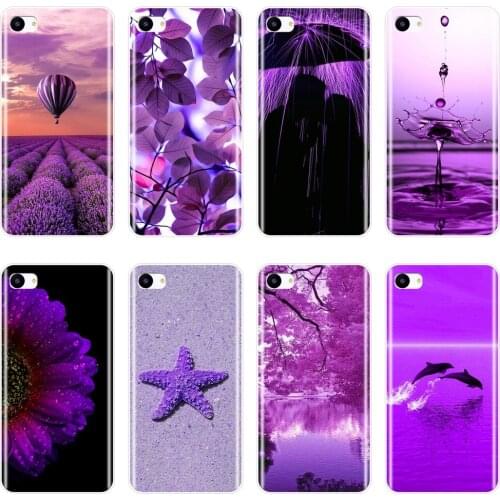 Soft Back Cover For Meizu U10 U20 Pro 6 7 Plus Purple Flower Star Floral Phone Case Silicone For Meizu 15 Lite 16 Plus 16th 16x