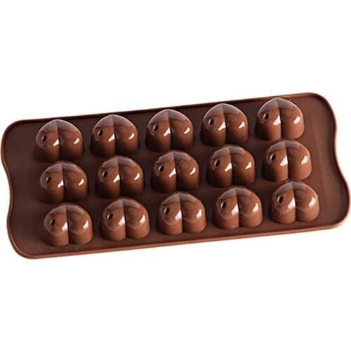 New Silicone Chocolate Mold 3 Shapes Chocolate Baking Tools Non-Stick Silicone Cake Mold Jelly And Candy Mold 3D Mold DIY Best