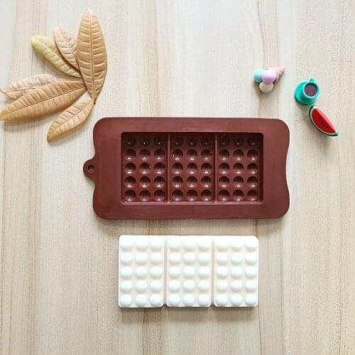 New Silicone Chocolate Mold Square shape 3D DIY Reusable Cake Tools Non-stick Jelly and Candy Kitchen Baking Accessories