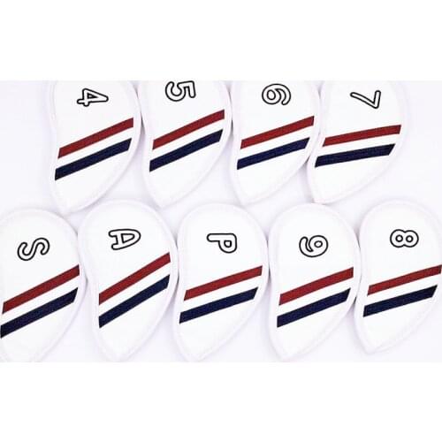 NEW golf irons headcover pu leather golf club Iron set covers #4-9PAS 2 colors