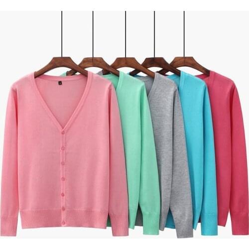 PEONFLY Oversize Solid Knitted Cardigans Women Female Jacket Coat Long Sleeve Casual V-Neck Tops Sweaters Red Black XXL XXXL 4XL