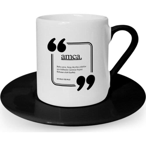 Personalized Uncle Black Turkish coffee Cup-3