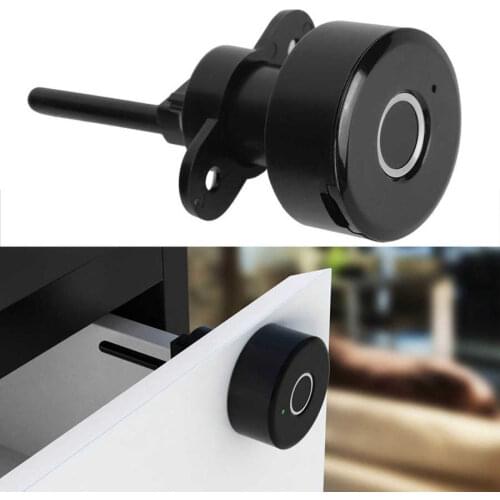 Semiconductor Smart Fingerprint Cabinet Lock Office Drawer File Box Security Anti-Theft Lock