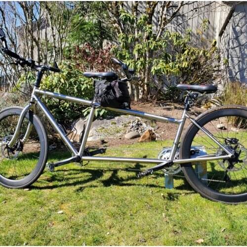 Durable titanium road bike frame, light weight titanium racing bicycle frames, OEM titanium tandem frame