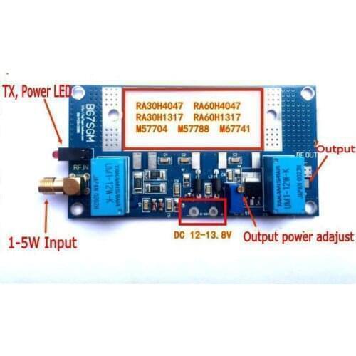 Radio RF Power Amplifier Board Transceiver conversion max 70W for RA30H4047M RA60H4047M Ham VHF walkie-talkie new