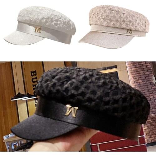 Seersucker Hats for Girls Students in Japanese Style Acessories for Chic Outfit R7RF