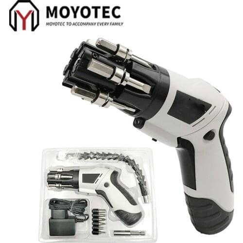 MOYOTEC 4.8V Electric Cordless Screwdriver Household Rechargeable Power Drill Screw Driver Wireless Power Tools