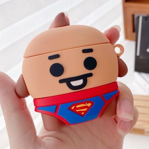 Anime Characters Silicone Case for Airpods 1 2 Cartoon Cute Case for Apple Airpods Pro Wireless Earphone Cover Charging Box