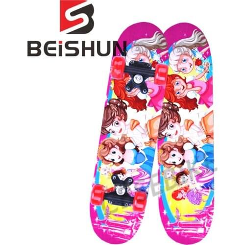 Childrens Four-wheeled Skateboard Maple Double Rocker Beginner Scooter Youth Skateboard