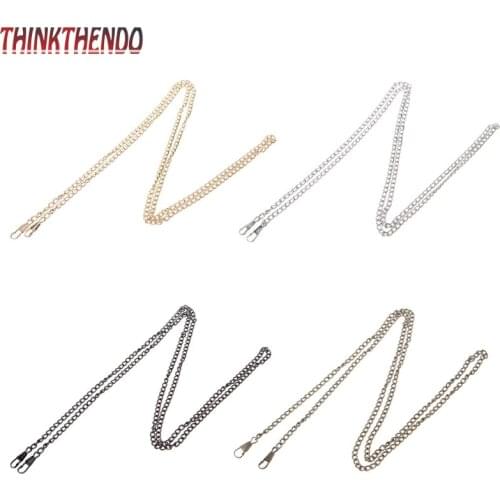 Purse Bag Strap Cross body Replacement DIY Shoulder Handbag Handle Metal Chain F3MD