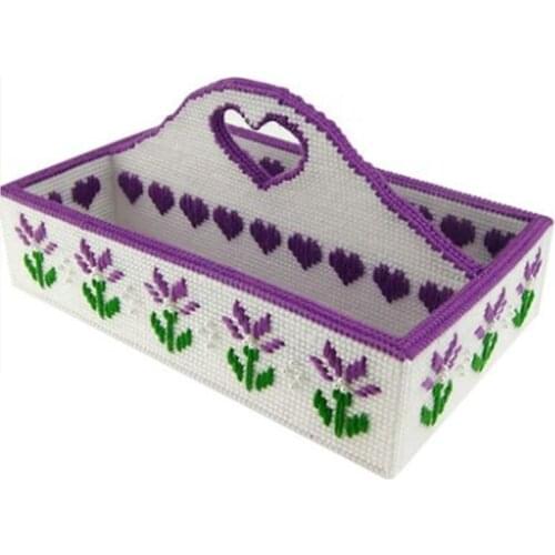 Three-dimensional embroidery yarn embroidery small flower storage box DIY living room decoration ornaments new flower flowers