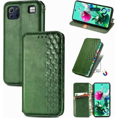 10Pcs for LG K92 K52 K42 Style3 L41A Stylo6 K71 Velvet 5G Lattice PU Leather Flip Wallet Magnetic Closure Phone Case Cover