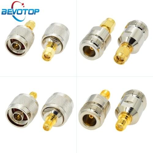 2 PCS/lot 5 Types SMA to N Adapter RF Connectors Straight N Male/Female to SMA Male/Female Adapter Coaxial