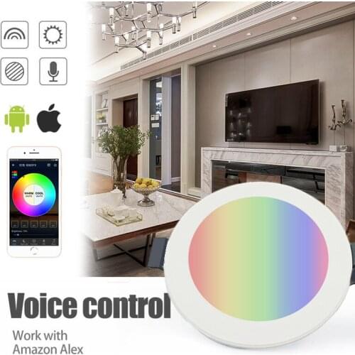 2021 New Tuya Zigbee 3.0 Smart Downlight 4 Inch RGBCW 10W Led Recessed Ceiling Light Voice Control Work With Alexa Google Home