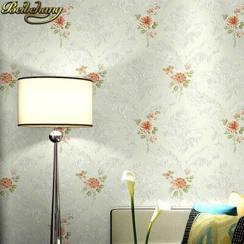 Beibehang papel de parede 3d European garden flowers wall papers home decor TV background wallpaper for walls 3d Home Decoration
