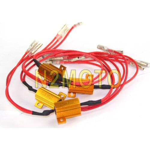 Universal 4PCS 25W 6.8ohms Turn Signal Indicator Blinker Resistance Fog Lights Led Load Resistors Flash Rate Controllers