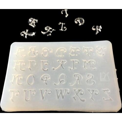 English Letters Fondant Alphabet Letter Silicone Mold 3D Chocolate Mould Cake Decorating Tools