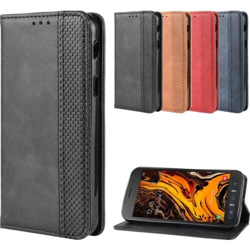 For Samsung Galaxy Xcover 4s Luxury Leather Flip cover phone cases For Samsung Xcover 4s G398F SM-G398F Without magnets coque