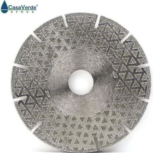 DC-ESB03 segmented type arbor 22.23mm diamond dry/wet cutting 125mm electroplated cutting blade for cutting marble