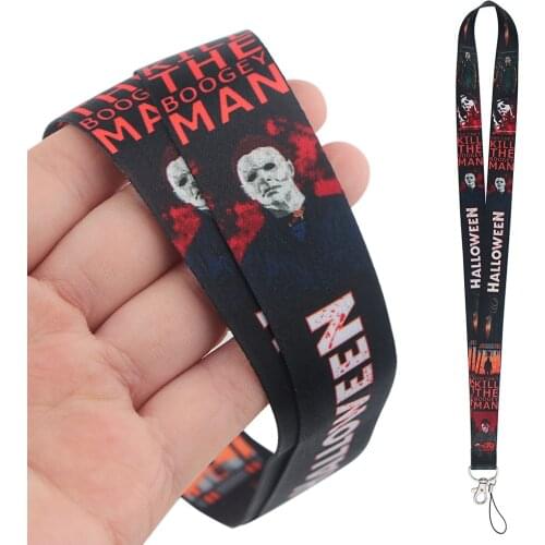 DZ1546 Horror Movies Neck Straps lanyard Car Keychain ID Card Pass Gym Mobile Phone Key Ring Badge Holder Jewelry Gifts